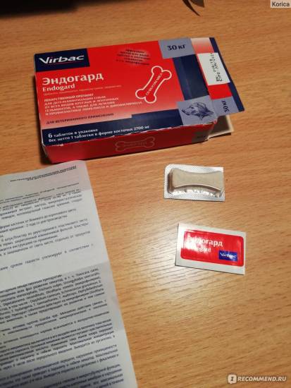 Эндогард для собак: описание, инструкция, отзывы