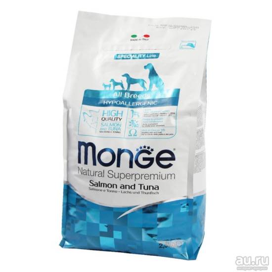 Все о корме для собак «монже» («monge»)