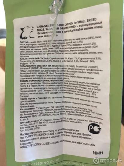 Корм для собак canagan: отзывы, разбор состава, цена