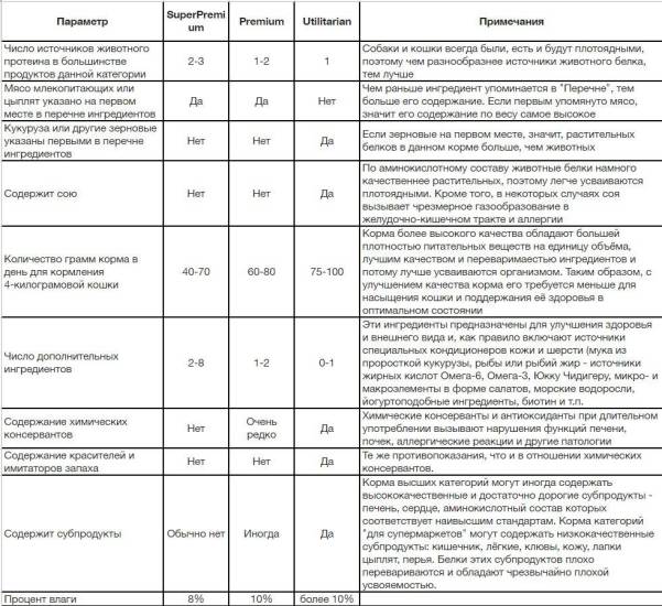 Какие корма для кошки стоит покупать