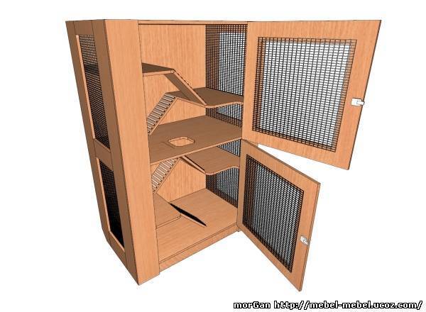 Клетка для хорька своими руками - как сделать вольер для хорька?