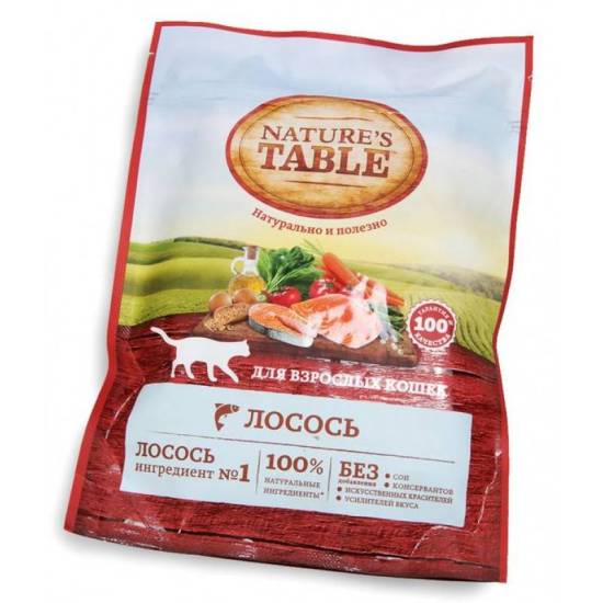 Обзор корма для кошек nature’s table