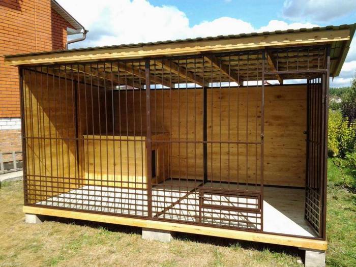 Как сделать вольер для собаки